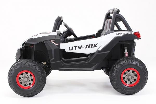 Elektroautos Elektrofahrzeuge fur Kinder kaufen Kinder Elektroauto UTV Buggy MX Allrad 4x4 Schwarz WeiB Elektro Auto Elektroauto Kinderauto